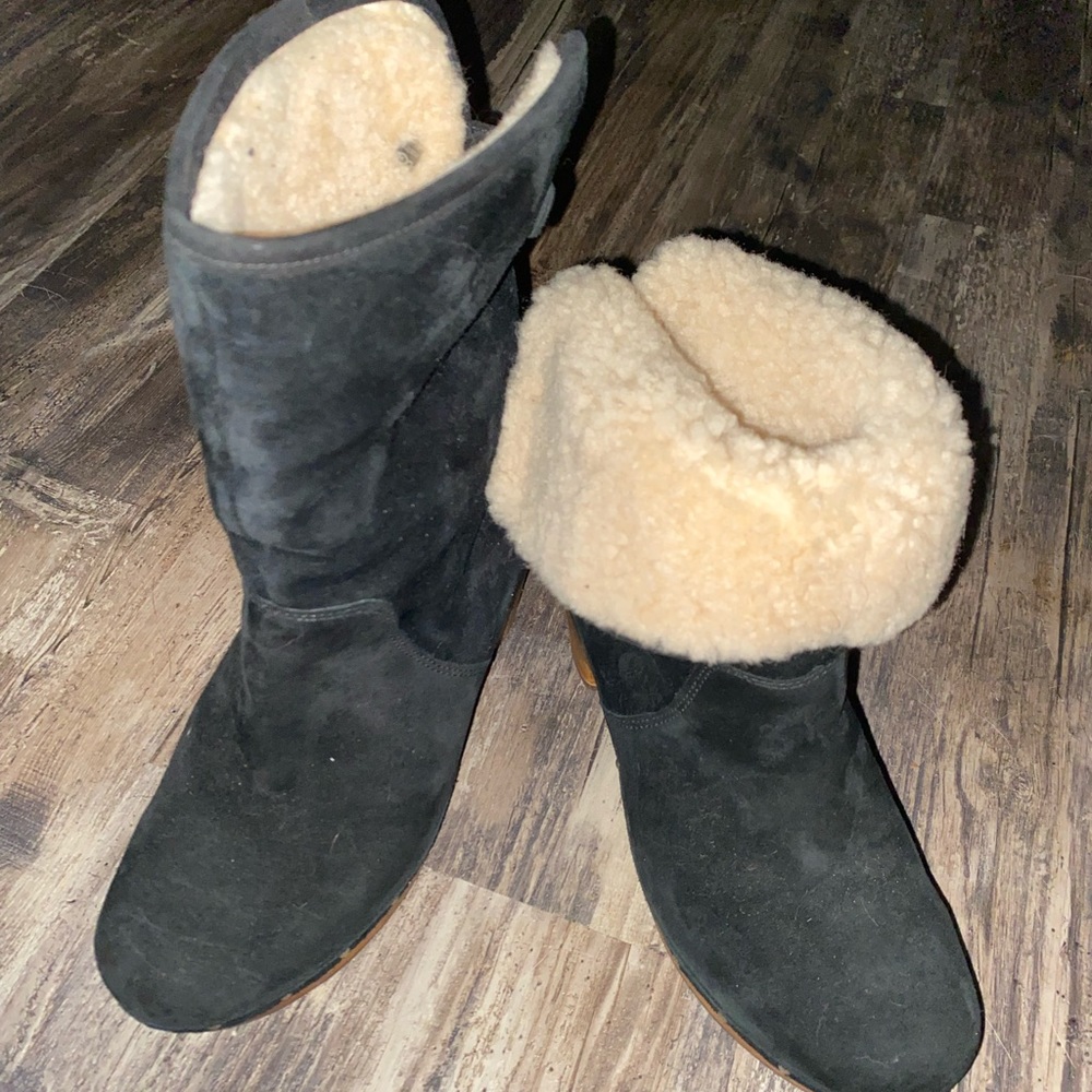 Suede Ugg heels